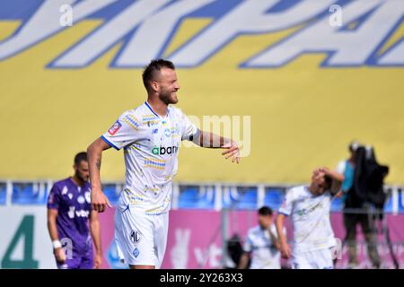Kiew, Ukraine. September 2024. Kiew, Ukraine 01. September 2024 Dynamo-Kapitän Andriy Jarmolenko 5. Runde des ukrainischen Premier League-Spiels VBET zwischen Dynamo Kiew - LNZ Cherkasy (KUBANOV PAVLO UKR/SPP) Credit: SPP Sport Press Photo. /Alamy Live News Stockfoto
