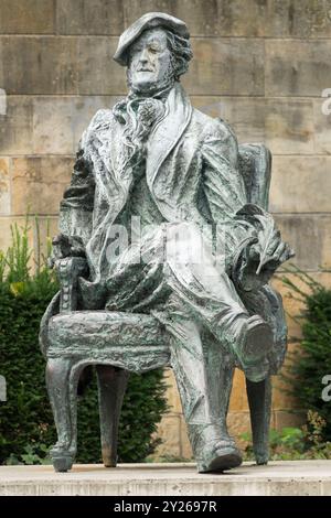 Skulptur von Richard Wagner Bayreuth Deutschland Deutsche Komponisten Statue Stockfoto