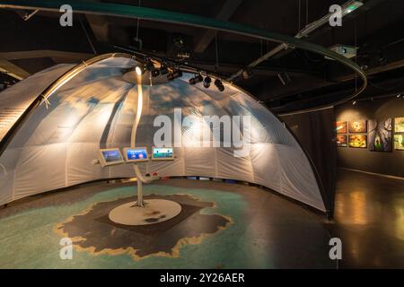 Das Wassermuseum im Parc Naturel Régional du Vercors, Pont-en-Royans, Isère, Auvergne-Rhone-Alpes, Frankreich Stockfoto