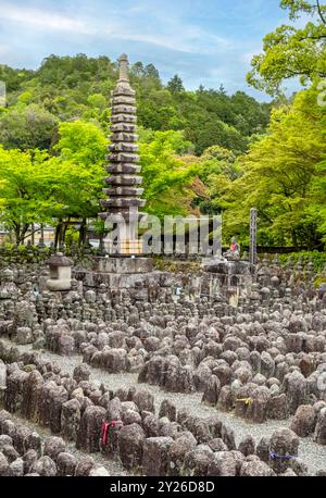 Adashino Nenbutsu-JI Tempel, Kyoto, Japan Stockfoto