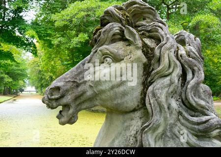 Hofgarten Bayreuth Hofgarten Bayreuth Deutschland Pferdefigur Stockfoto