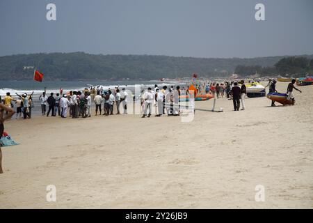 Vagator Beach North Goa, Indien. Stockfoto