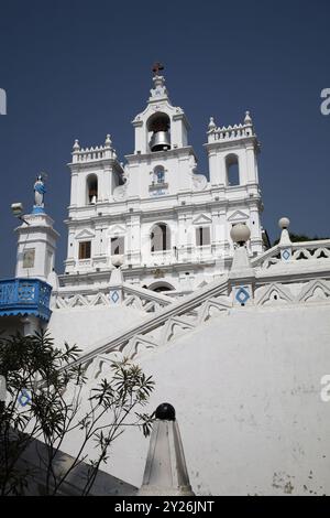 Die älteste Kirche in Goa, unsere Lieben Frau von der Unbefleckten Empfängnis in Panaji, Goa, Indien. Stockfoto