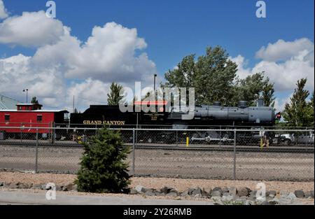 WILLIAMS /Historic US Route 66 /Arizona/USA / 10.September 2019 /Grand Canyon Zug an der william Strain Station in Williams Arizona ., USA Foto. Francis Dean/Dean Pictures nicht für kommerzielle Zwecke. Stockfoto