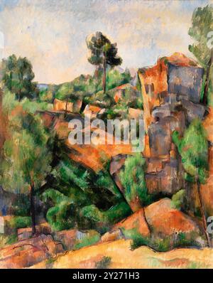 Steinbruch Bibémus (Carrière de Bibémus). Paul Cézanne. c. 1895. Stockfoto