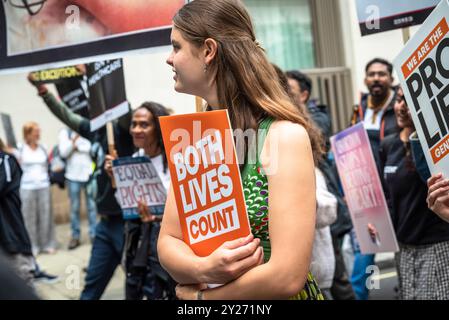 Pro Life March, London, England, Großbritannien, 7. September 2024 Stockfoto