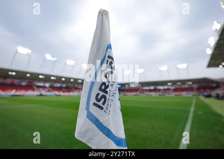 Budapest, Ungarn. September 2024. Eine allgemeine Ansicht vor dem Spiel der UEFA Nations League in der Bozsik Arena in Budapest. Der Bildnachweis sollte lauten: Jonathan Moscrop/Sportimage Credit: Sportimage Ltd/Alamy Live News Stockfoto