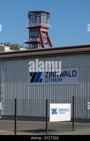 Zinnwald Lithiumbergwerk Altenberg Deutschland Europa Erzgebirge Schacht Turm Turm Stockfoto
