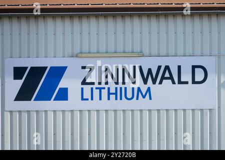 Zinnwald Lithium Sign Mining Company Altenberg Germany Europe German Erzgebirge Stockfoto