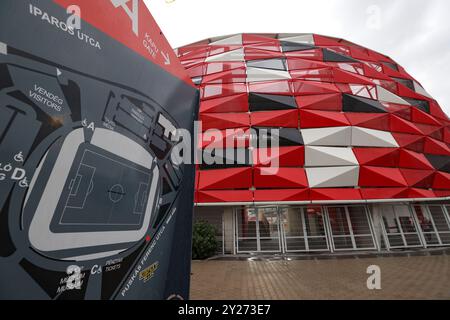 Budapest, Ungarn. September 2024. Eine allgemeine Ansicht vor dem Spiel der UEFA Nations League in der Bozsik Arena in Budapest. Der Bildnachweis sollte lauten: Jonathan Moscrop/Sportimage Credit: Sportimage Ltd/Alamy Live News Stockfoto