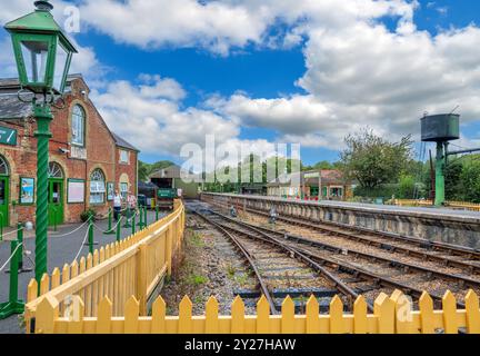 Isle of Wight Steam Railway, Havenstreet, Isle of Wight, England, Großbritannien Stockfoto