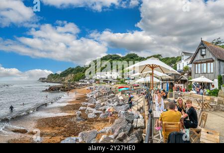 Café in Steephill Cove, in der Nähe von Ventnor, Isle of Wight, England, Großbritannien Stockfoto