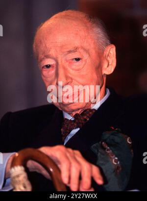 ARCHIVFOTO: Vor 25 Jahren, am 14. September 1999, Andre KOSTOLANY, Andre KOSTOLANY, HUN, Börsenspekulator, interpretiert? Stockfoto