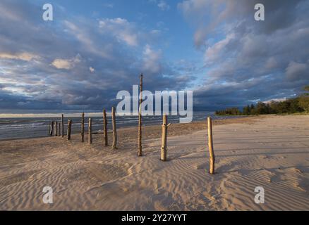 Kanadischer Strand in Ipperwash, Ontario, Kanada Stockfoto