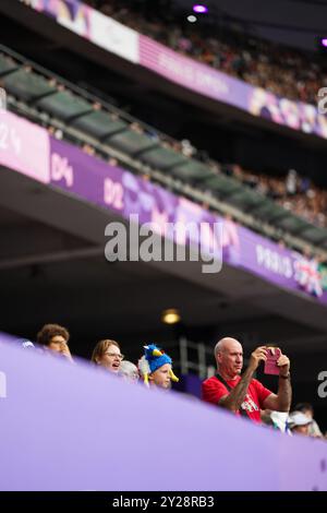 Saint-Denis, Frankreich. September 2024. Allgemeine Ansicht Leichtathletik : während der Paralympischen Spiele in Paris 2024 im Stade de France in Saint-Denis, Frankreich. Quelle: AFLO SPORT/Alamy Live News Stockfoto