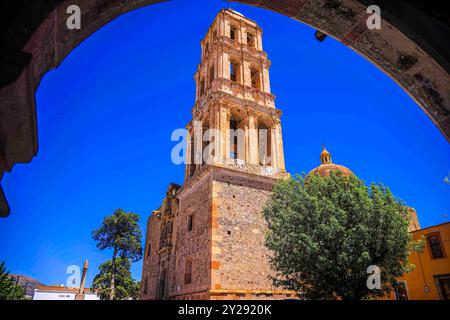 Gemeinde Santo Domingo de Guzmán in Sombrerete im Bundesstaat Zacatecas, Mexiko. Kirche, Religion, Katholizismus (Foto: Luis Gutierrez/Norte Photo). Parroquia de Santo Domingo de Guzmán en Sombrerete en estado Zacatecas, Mexiko. Iglecia, Religion, catolicismo (Foto por Luis Gutierrez/Norte Photo). Stockfoto