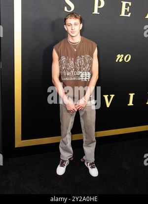 New York, Usa. September 2024. Nick Itkin besucht die Premiere von Universal Pictures im DGA Theater in New Yrok am 9. September 2024. (Foto: Lev Radin/SIPA USA) Credit: SIPA USA/Alamy Live News Stockfoto
