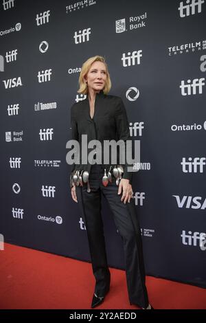 Toronto, Kanada. September 2024. Cate Blanchet das Toronto International Film Festival für den Film „Disclaimer“ Sonderveranstaltung im Royal Alexandra Theatre 9th Sept Credit: Sharon Dobson/Alamy Live News Stockfoto