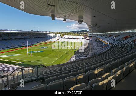 Überblick über das neuseeländische Nationalstadion, Eden Park, Auckland, Neuseeland am Freitag, 26. Februar 2016. Stockfoto