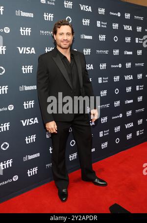 Toronto, Kanada. September 2024. Edgar Ramirez besucht die Premiere von „Emilia Perez“ während des Toronto International Film Festivals 2024 im Princess of Wales Theatre am 9. September 2024 in Toronto, Ontario. Foto: PICJER/imageSPACE Credit: Imagespace/Alamy Live News Stockfoto