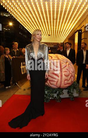 Toronto, Kanada. Ein. September 2024. Cate Blanchett at Arrivals for RUMOURS Premiere beim Toronto International Film Festival (TIFF) 2024, Royal Alexandra Theatre, Toronto, ON, 9. September, 2024. Quelle: JA/Everett Collection/Alamy Live News Stockfoto