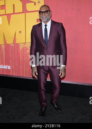 9. September 2024, Los Angeles, Kalifornien, USA: Dave Bautista nimmt an einem Special Los Angeles Screening von ''The Killer's Game' (Credit Image: © Billy Bennight/ZUMA Press Wire) NUR ZUR REDAKTIONELLEN VERWENDUNG Teil! Nicht für kommerzielle ZWECKE! Stockfoto