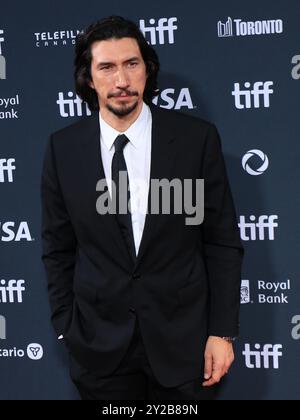 Toronto, Kanada. September 2024. Adam Driver besucht die Premiere von Megalopolis während des Toronto International Film Festival 2024 in der Roy Thomson Hall in Toronto, Ontario, am 9. September 2024. (Foto: Arrush Chopra/NurPhoto)0 Credit: NurPhoto SRL/Alamy Live News Stockfoto