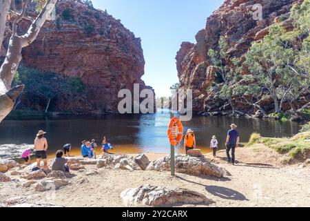 Ellery Creek Big Hole, Namatjira Drive, Hugh, West MacDonnell National Park (Tjoritja), Northern Territory, Australien Stockfoto