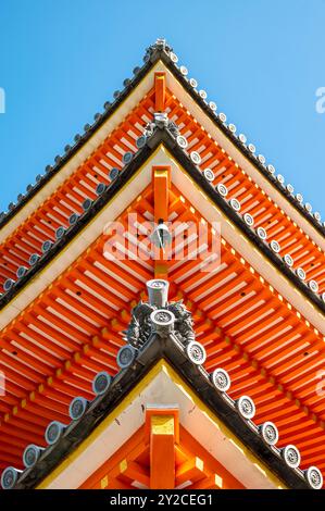 Sanju-no-to - dreistöckige Pagode, Kiyomizu-dera-Tempel, Kyoto, Japan Stockfoto