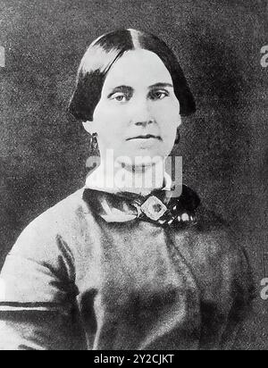 Mary Surratt - Foto von M. Brady um 1860-1865 - Mary war eine der Verschwörer bei der Ermordung von Abraham Lincoln Stockfoto