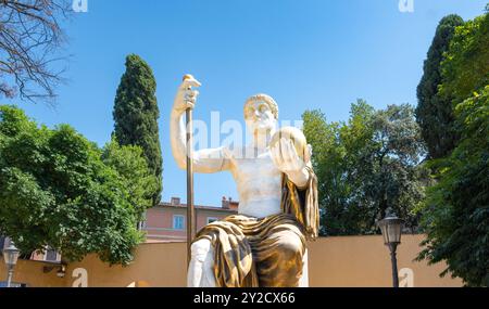 Rom, Italien, der Koloss von Konstantin wurde von der Kapitolinischen Superintendenz und der Fondazione Prada nur redaktionell rekonstruiert. Stockfoto