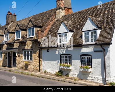 Blick auf den Themsepfad und die Themse, Stanton Harcourt, Oxfordshire, England, Großbritannien, GB Stockfoto