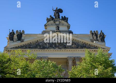 Hochschule für Bildende Künste Dresden (HfBK Dresden), Hochschule für Bildende Künste auf der Brühler Terrasse in Dresden, Sachsen Stockfoto