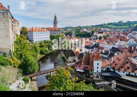 Ceski Krumlov Stockfoto