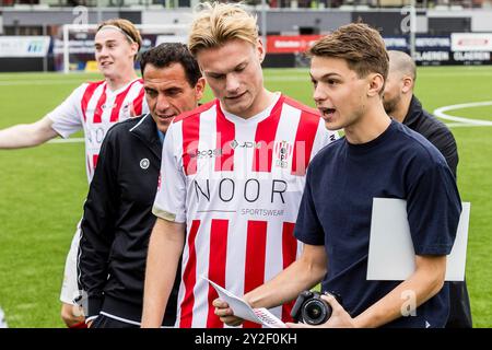 OSS, 10.09.2024. Frans Heesen Stadion. Keuken Kampioen Divisie, KKD, Saison 2024-2025, voetbal. Fotoruf Oss. Oben. Stockfoto