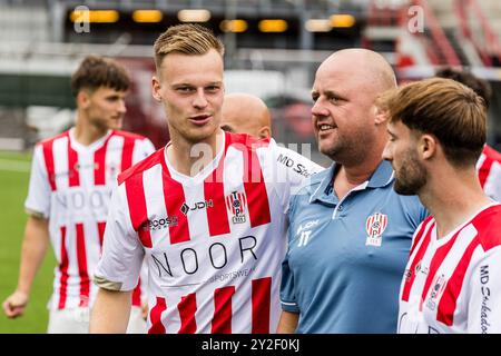 OSS, 10.09.2024. Frans Heesen Stadion. Keuken Kampioen Divisie, KKD, Saison 2024-2025, voetbal. Fotoruf Oss. Oben. Stockfoto