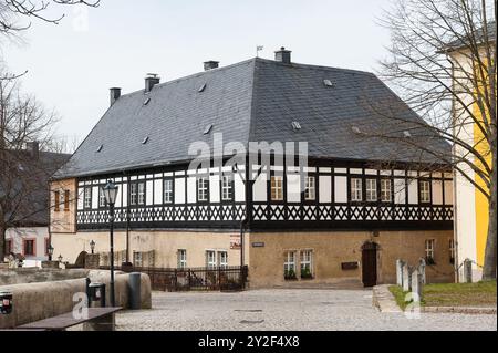 Wolkenstein, Landkreis Erzgebirgskreis, Sachsen, Deutschland Stockfoto