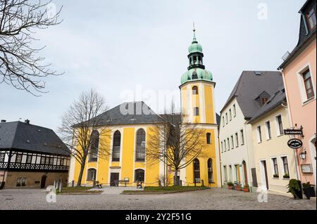 Wolkenstein, Landkreis Erzgebirgskreis, Sachsen, Deutschland Stockfoto