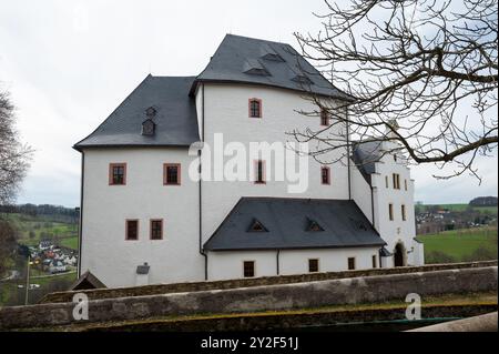 Wolkenstein, Landkreis Erzgebirgskreis, Sachsen, Deutschland Stockfoto