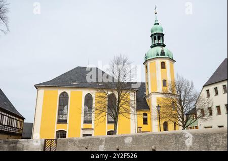 Wolkenstein, Landkreis Erzgebirgskreis, Sachsen, Deutschland Stockfoto