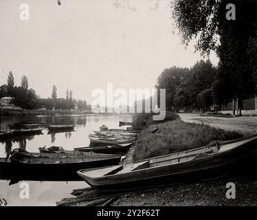 Eugène Atget - les bords du marne au perreux seine - Paris zur Zeit der Werke des Barons Haussmann 01 Stockfoto