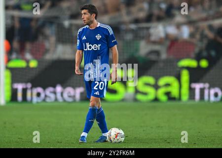 Comos Sergi Roberto Porträt während Udinese Calcio vs Como 1907, italienisches Fußball-Serie A Spiel in Udine, Italien, 1. September 2024 Stockfoto