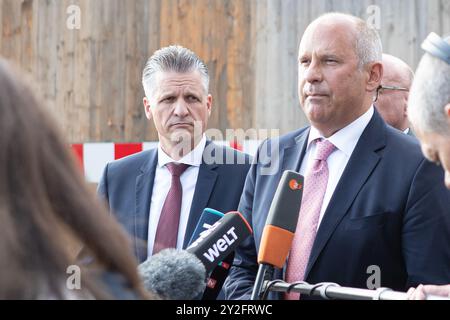 Berlin, Deutschland. 10. September 2024, Asylgipfel, Innenministerium Berlin, Asylgipfel mit Vertretern der CDU (Thorsten frei) und SPD am 10. September 2023 im Bundesministerium des Innern und des Heimatlandes, Berlin, DE, Credit: Felix Wolf/Alamy Live News Stockfoto