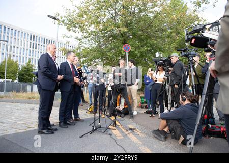 Berlin, Deutschland. 10. September 2024, Asylgipfel, Innenministerium Berlin, Asylgipfel mit Vertretern der CDU (Thorsten frei) und SPD am 10. September 2023 im Bundesministerium des Innern und des Heimatlandes, Berlin, DE, Credit: Felix Wolf/Alamy Live News Stockfoto