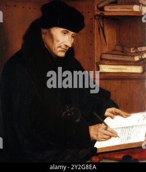 Porträt von Erasmus von Rotterdam (1466–1536) von Quentin Matsys – Galleria Nazionale d’Arte Antica, Rom Stockfoto