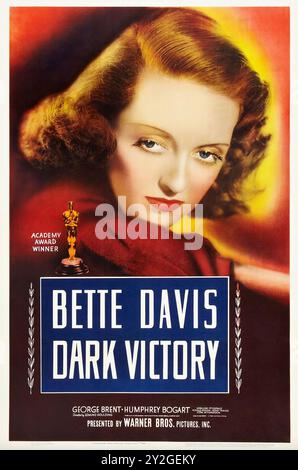 DARK VICTORY 1939 Warner Bros. Film mit Bette Davis als Judith Traherne Stockfoto