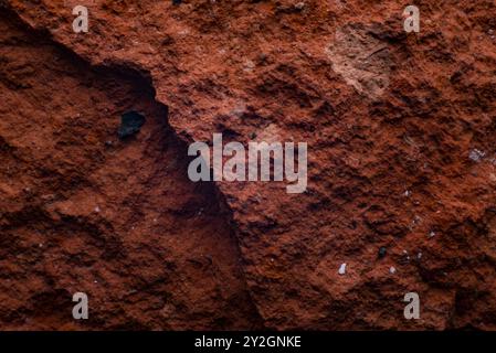 Mars Textur brauner Hintergrund Nahtziegel. Stockfoto