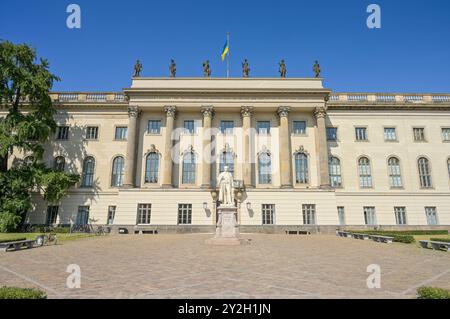 Hauptgebäude, Humboldt-Universität, unter den Linden, Mitte, Berlin, Deutschland *** Hauptgebäude, Humboldt-Universität, unter den Linden, Mitte, Berlin, Deutschland Stockfoto