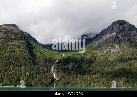 Malerische Ausblicke von Tracy Arm - Fords Terror Wilderness Area im Südosten Alaskas, USA, Pazifik. Stockfoto