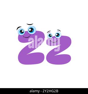 Z-Buchstabe kindliches Alphabet. Vektorabbildung. Ein farbenfrohes Alphabet für Kinder. Lustiger Buchstabe Z mit süßen Augen. Stock Vektor